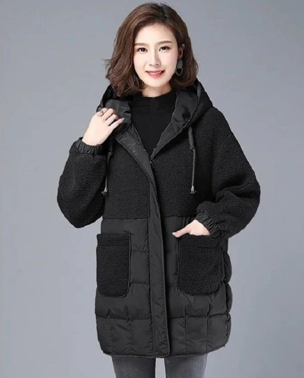 Damen-Winterjacke P2361 schwarz S