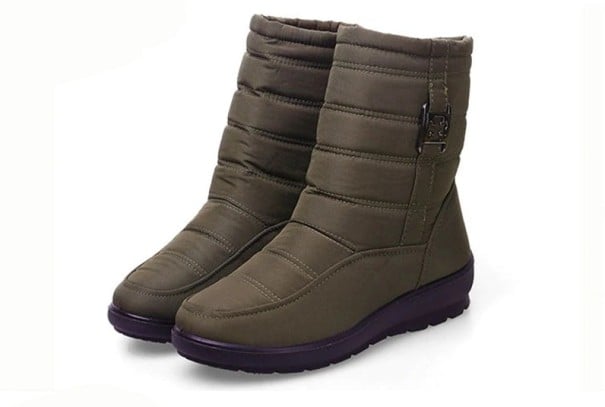 Damen-Winterstiefel Amber armeegrün 36