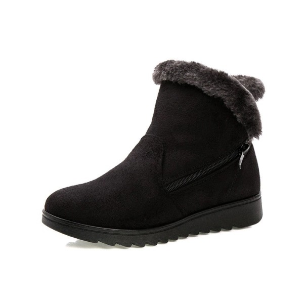 Damen-Winterstiefel auf der J1808-Plattform schwarz 38