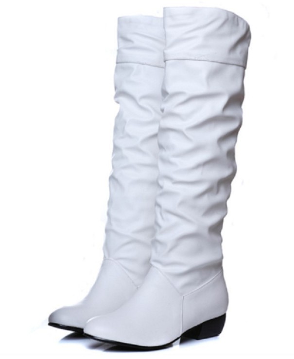 Damen-Winterstiefel aus Leder J1819 weiß 40