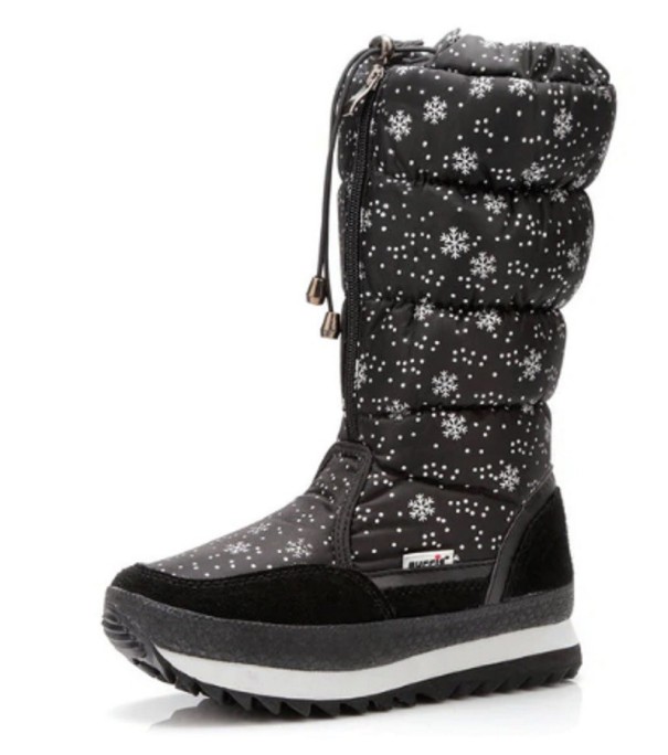 Damen-Winterstiefel mit Flocken 38