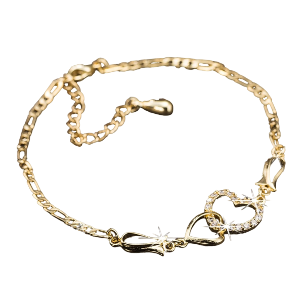 Damenarmband mit Herz golden