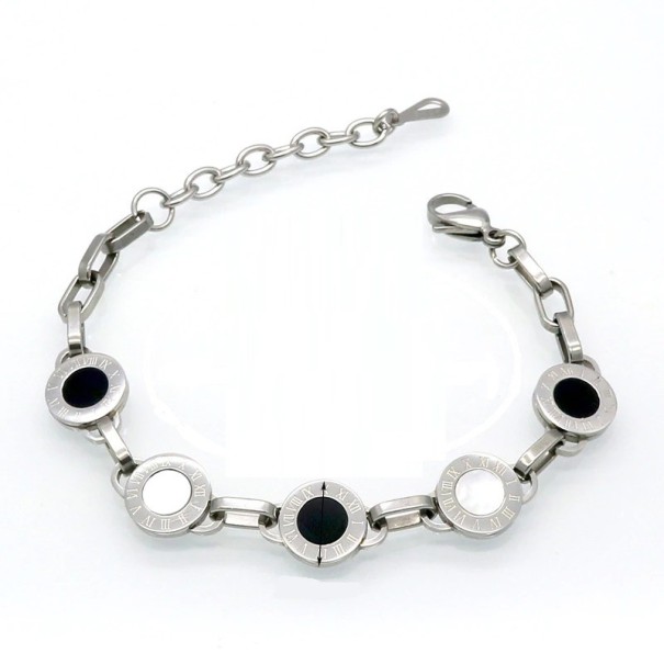 Damenarmband mit Rädern silbern