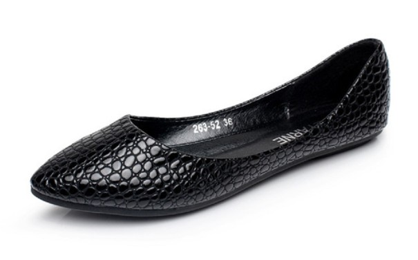 Damenballerinas Laura J1076 schwarz 38