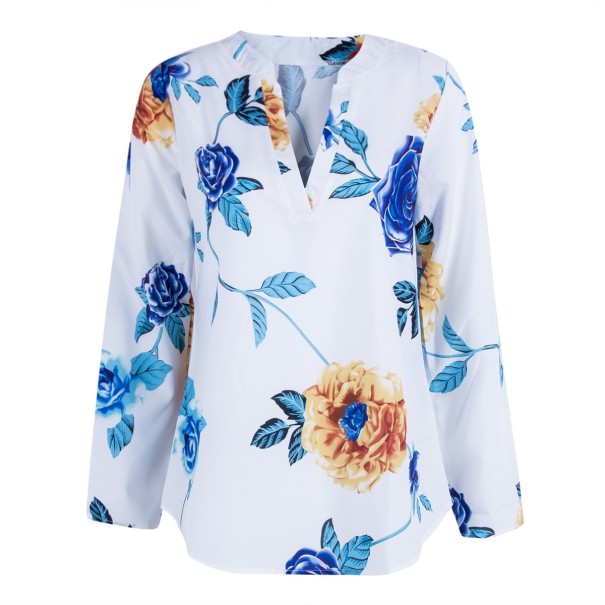 Damenbluse Jacinta mit Blumendruck M 3