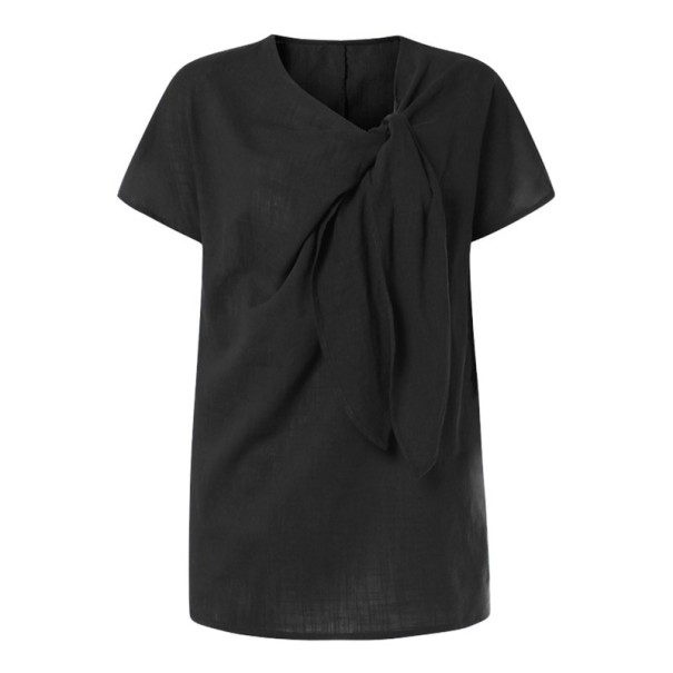 Damenbluse mit Verzierung schwarz S