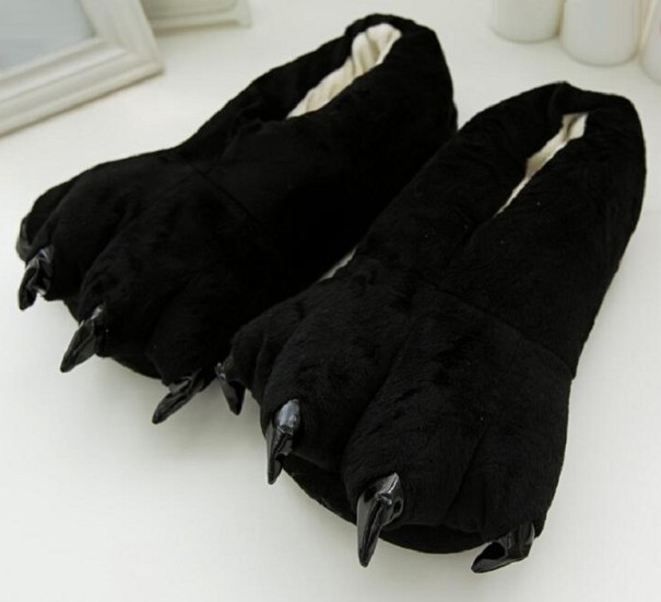 Damenclogs mit Krallen schwarz 34-39