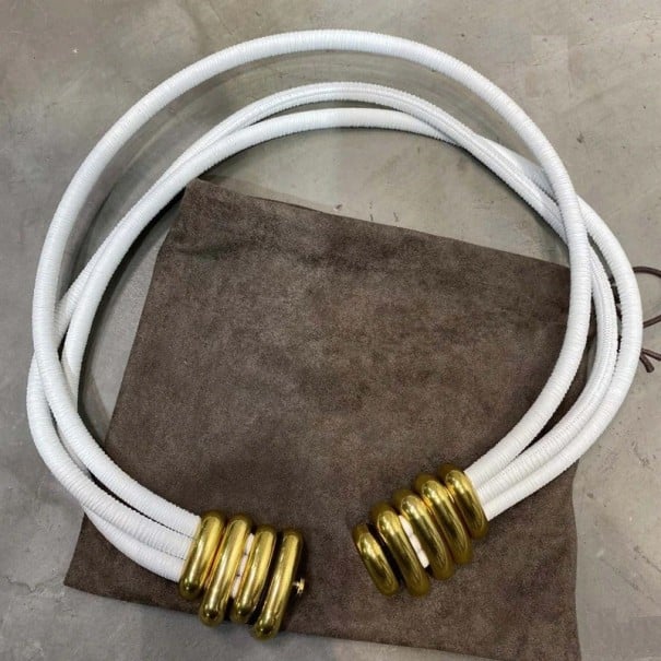 Damengürtel L223 weiß 80 cm