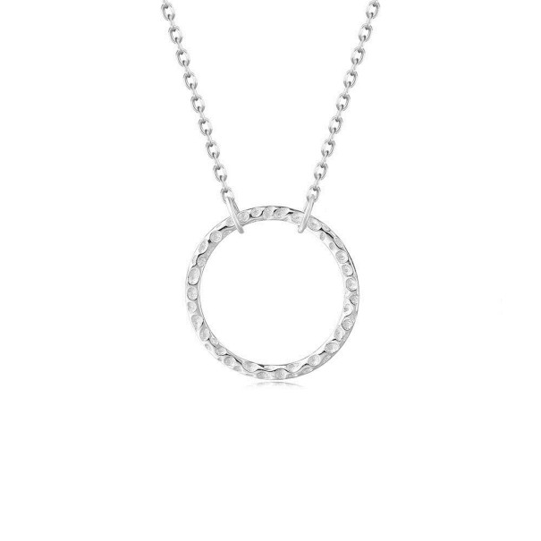 Damenhalskette mit Ring silbern L