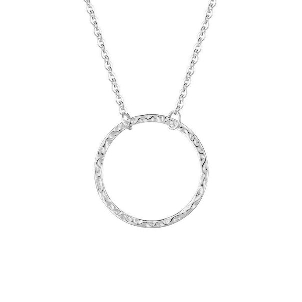 Damenhalskette mit Ring silbern XL