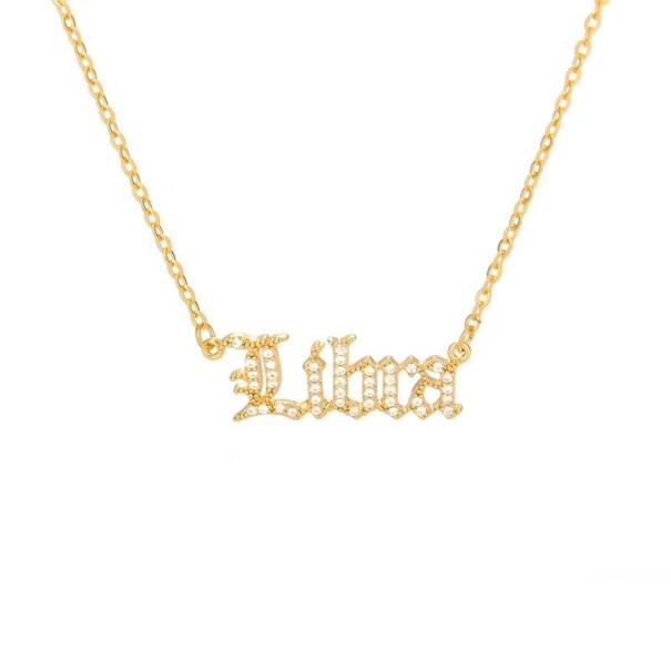 Damenhalskette Sternzeichen D841 golden 10