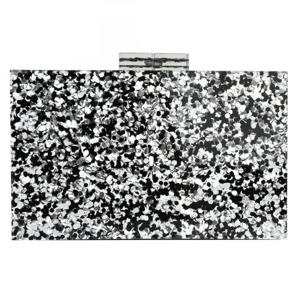 Damenhandtasche mit Glitzer schwarz