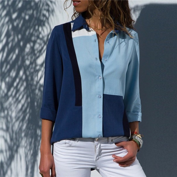 Damenhemd Emma hellblau XL