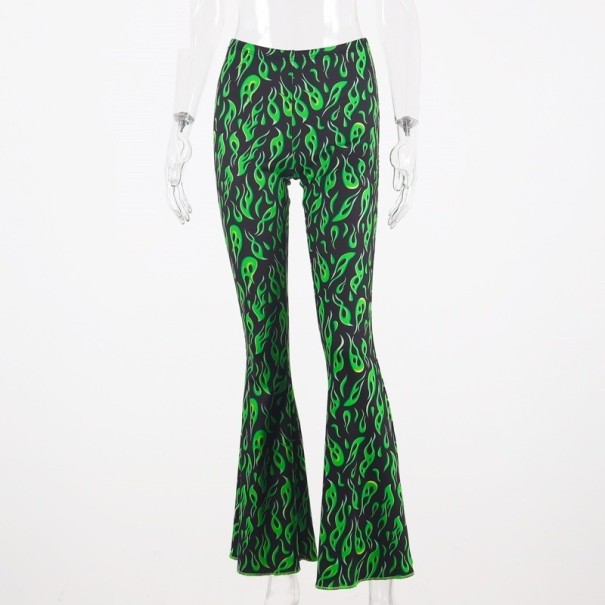 Damenhose mit Flammen XS