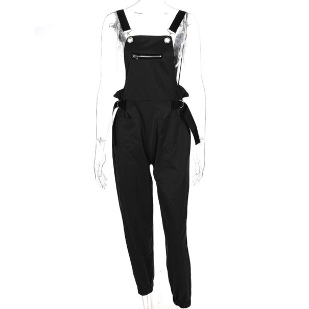 Damenhose mit Hosenträgern A1997 schwarz S
