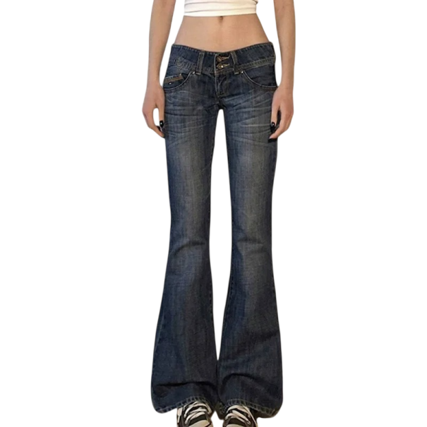 Damenjeans dunkelblau Taschen Baumwolle Polyester Spandex Elastisch Bequemer Schnitt Slim moderne Hosen für den Alltag S