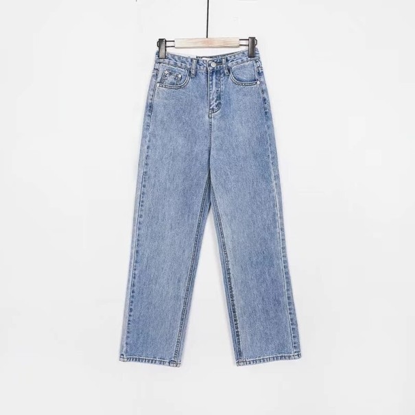 Damenjeans mit hohem Bund A176 hellblau 25