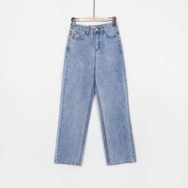 Damenjeans mit hohem Bund A176 hellblau 30