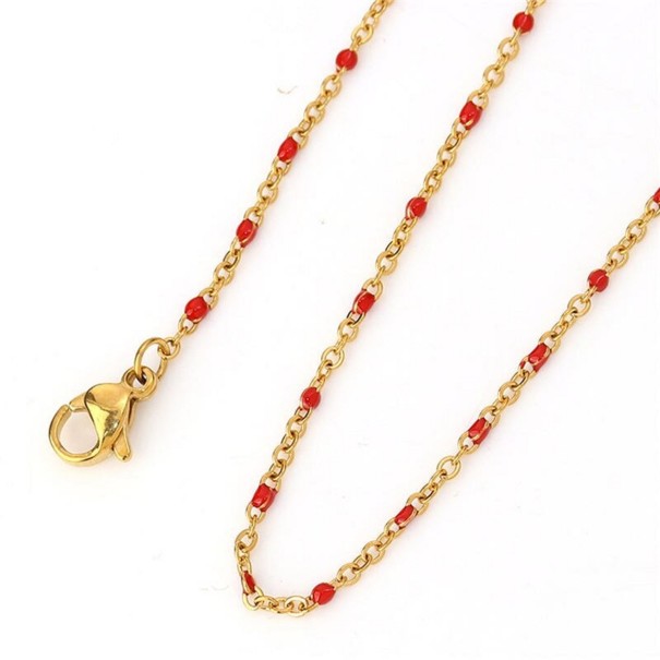 Damenkette mit Perlen 45 cm 4