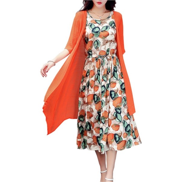 Damenkleid Lisa orange XL