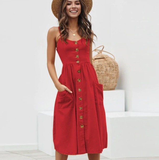 Damenkleid mit Trägern L 3