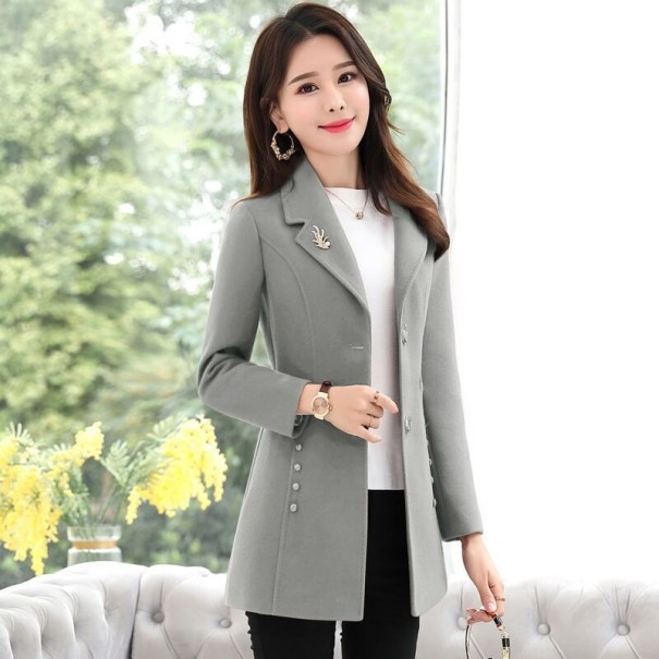 Damenmantel P2547 grau L