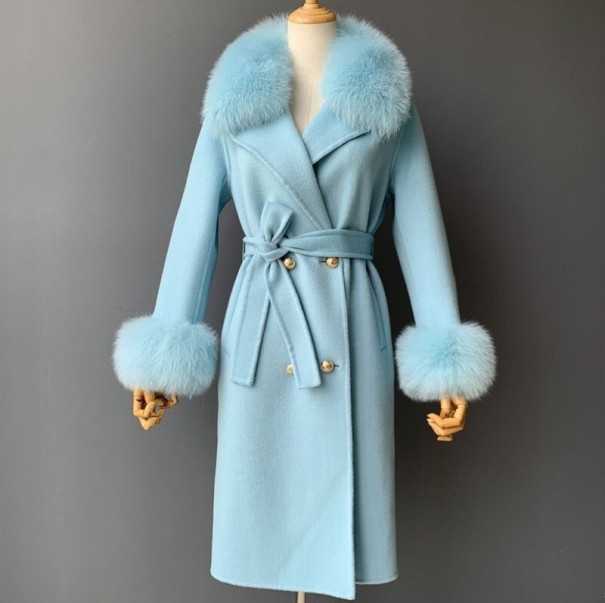 Damenmantel P2570 hellblau M