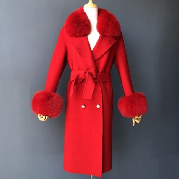 Damenmantel P2570 rot XS