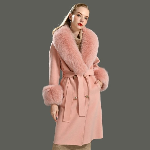 Damenmantel P2571 rosa M