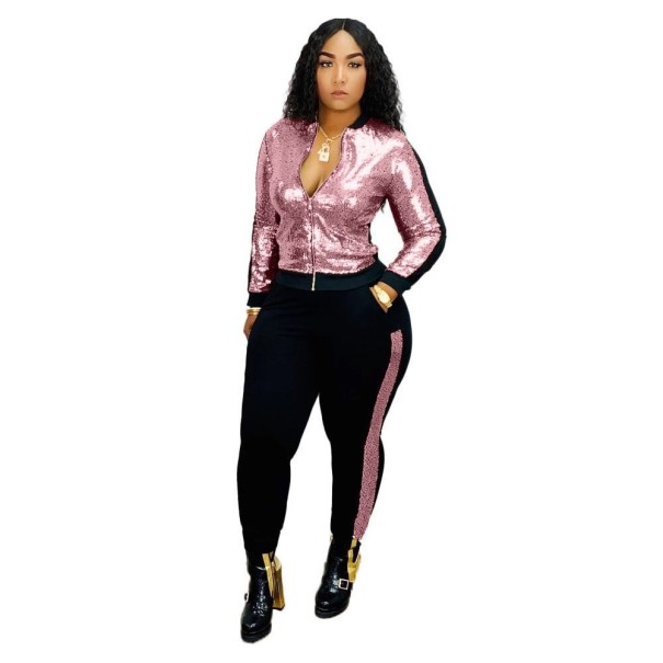 Damenoberteil und Hose B954 rosa L