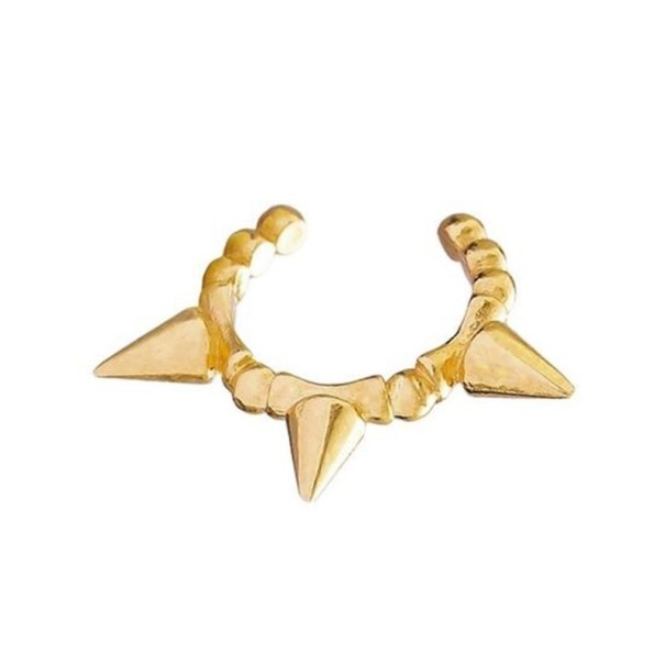 Damenohrring mit Spikes golden