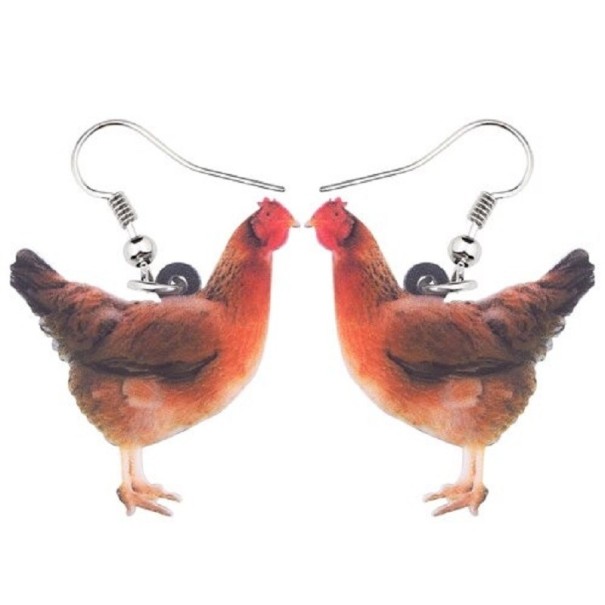 Damenohrringe Geflügel 18