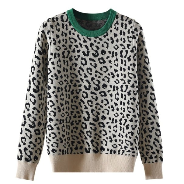 Damenpullover mit Muster A63 beige S