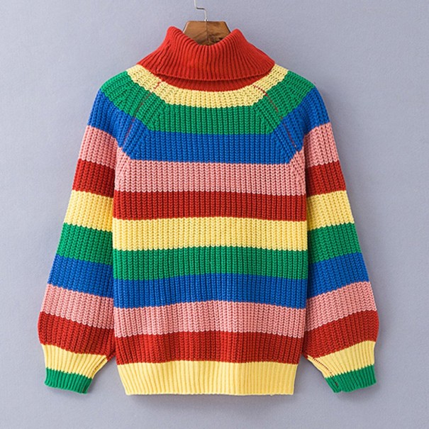 Damenpullover mit Streifen S