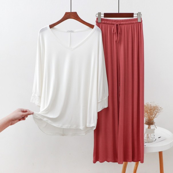 Damenpyjama P2688 weiß M