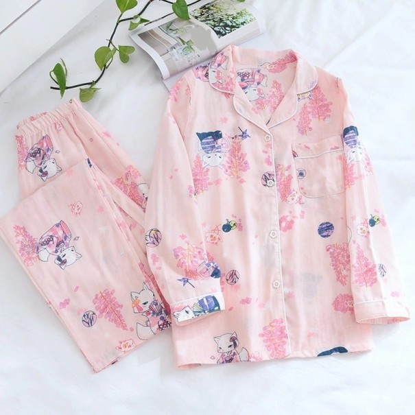 Damenpyjama P2694 rosa L