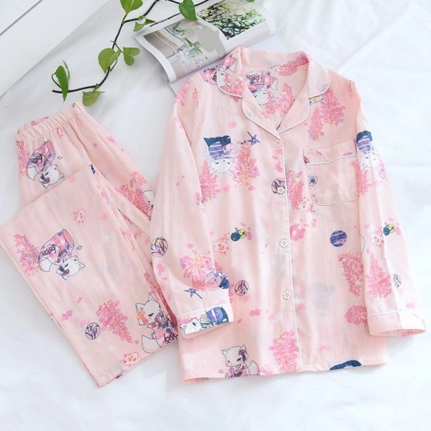 Damenpyjama P2694 rosa M