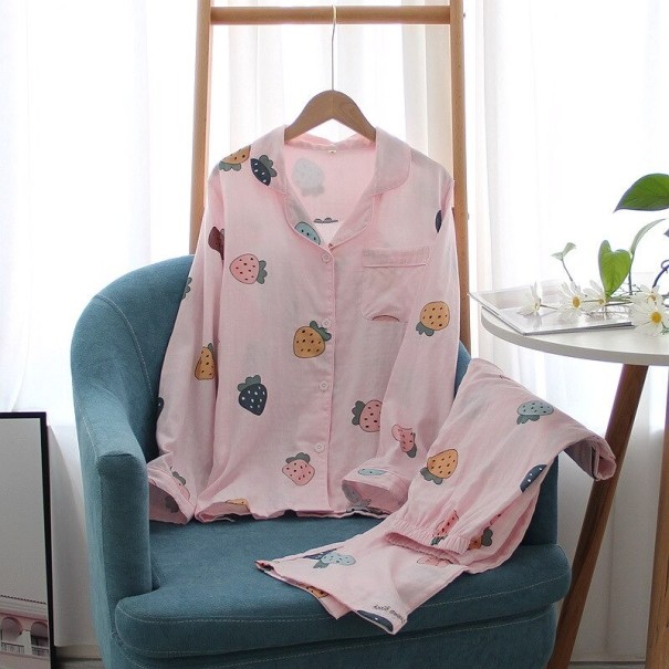 Damenpyjama P2715 rosa M