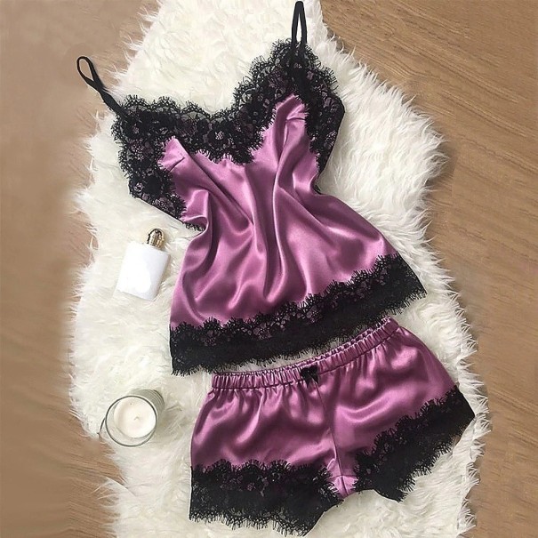 Damenpyjama P2726 hellviolett XS
