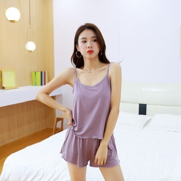 Damenpyjama P2735 lila L