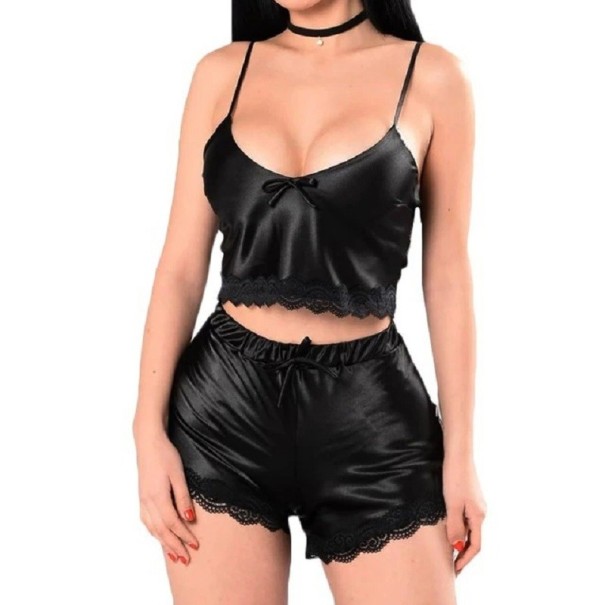 Damenpyjama P2736 schwarz XS