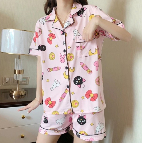 Damenpyjama P2740 rosa M