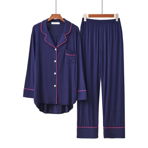 Damenpyjama P2750 dunkelblau M