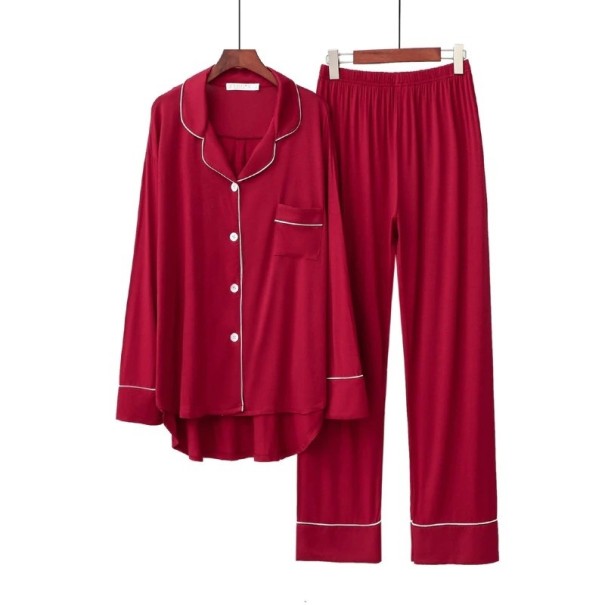 Damenpyjama P2750 weinrot L