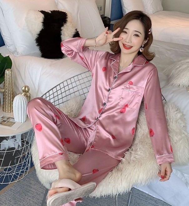 Damenpyjama P2770 rosa M