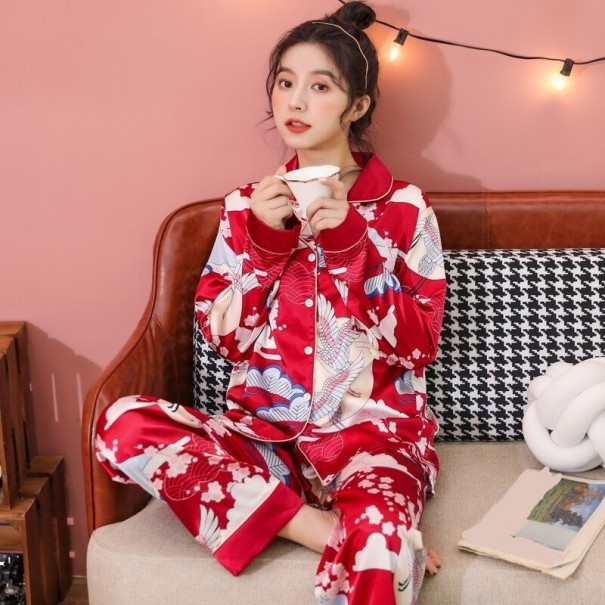 Damenpyjama P2803 rot S