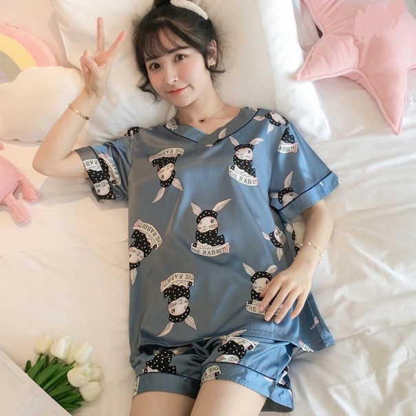 Damenpyjama P2840 blau L
