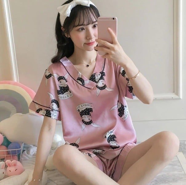 Damenpyjama P2840 rosa L