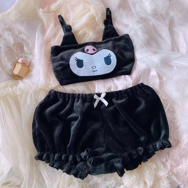 Damenpyjama P2855 schwarz S