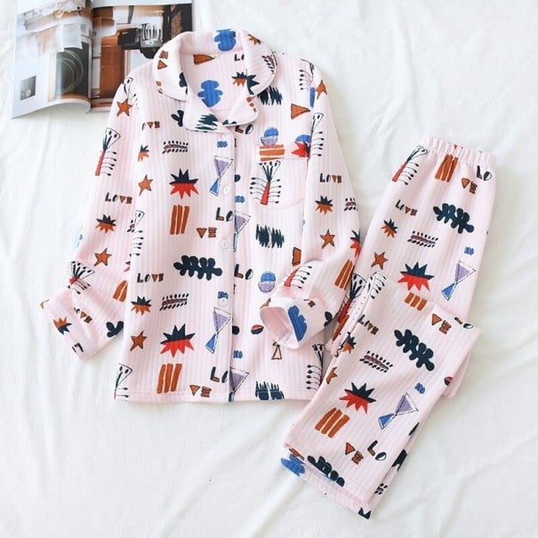 Damenpyjama P2866 rosa L